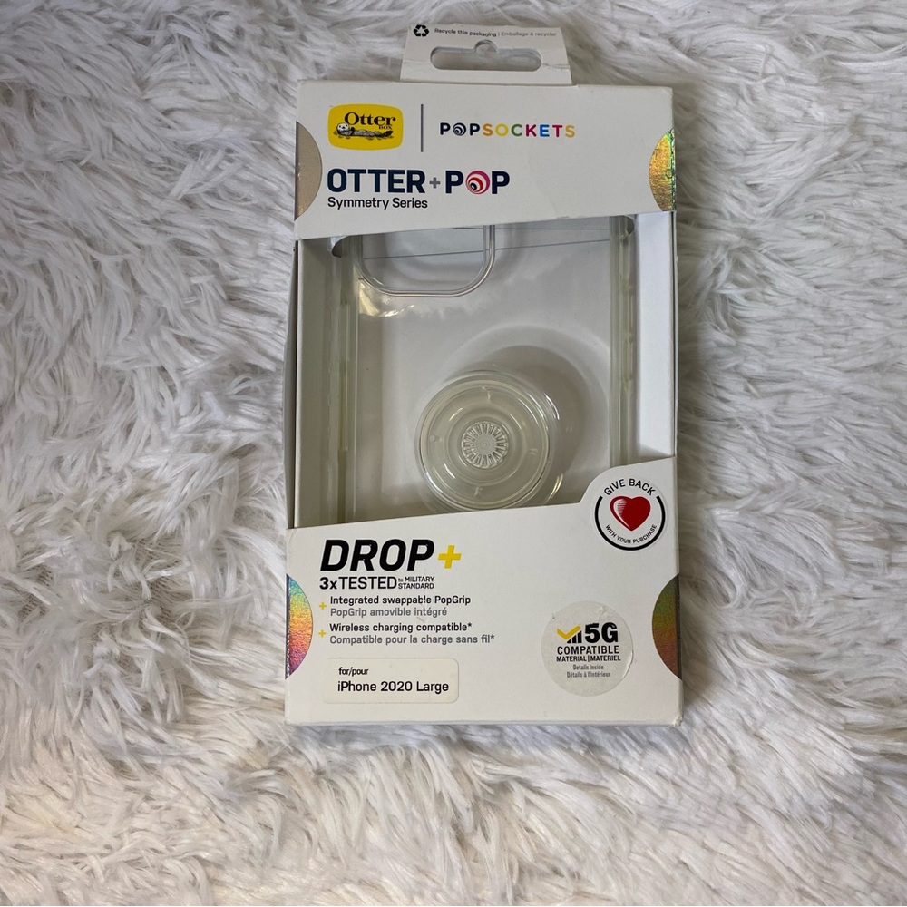 ✨otterbox otter + pop symmetry clear case - iphone 2020 large✨